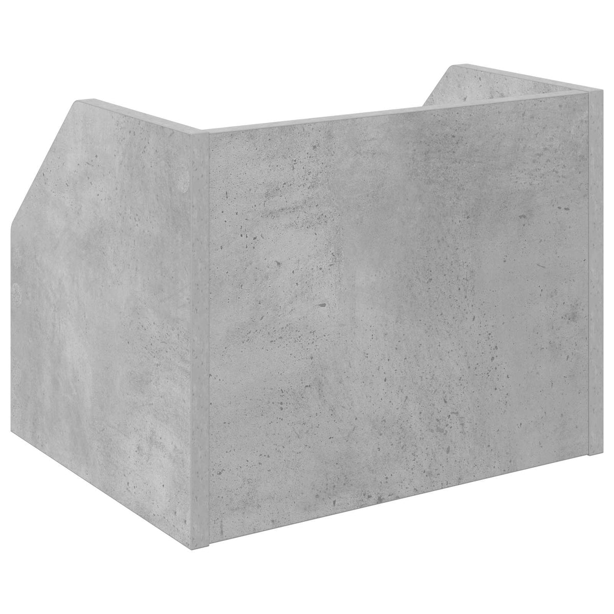 Vinylalbum kasse 2 stk. Betongrå 38 x 30 x 29 cm