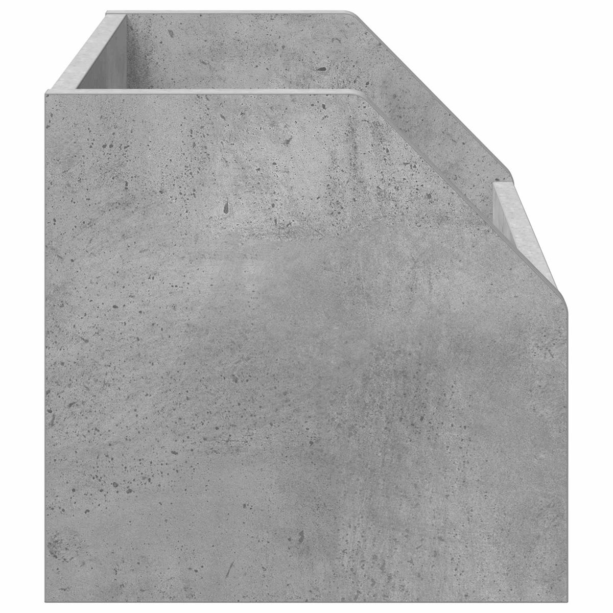 Vinylalbum kasse 2 stk. Betongrå 38 x 30 x 29 cm