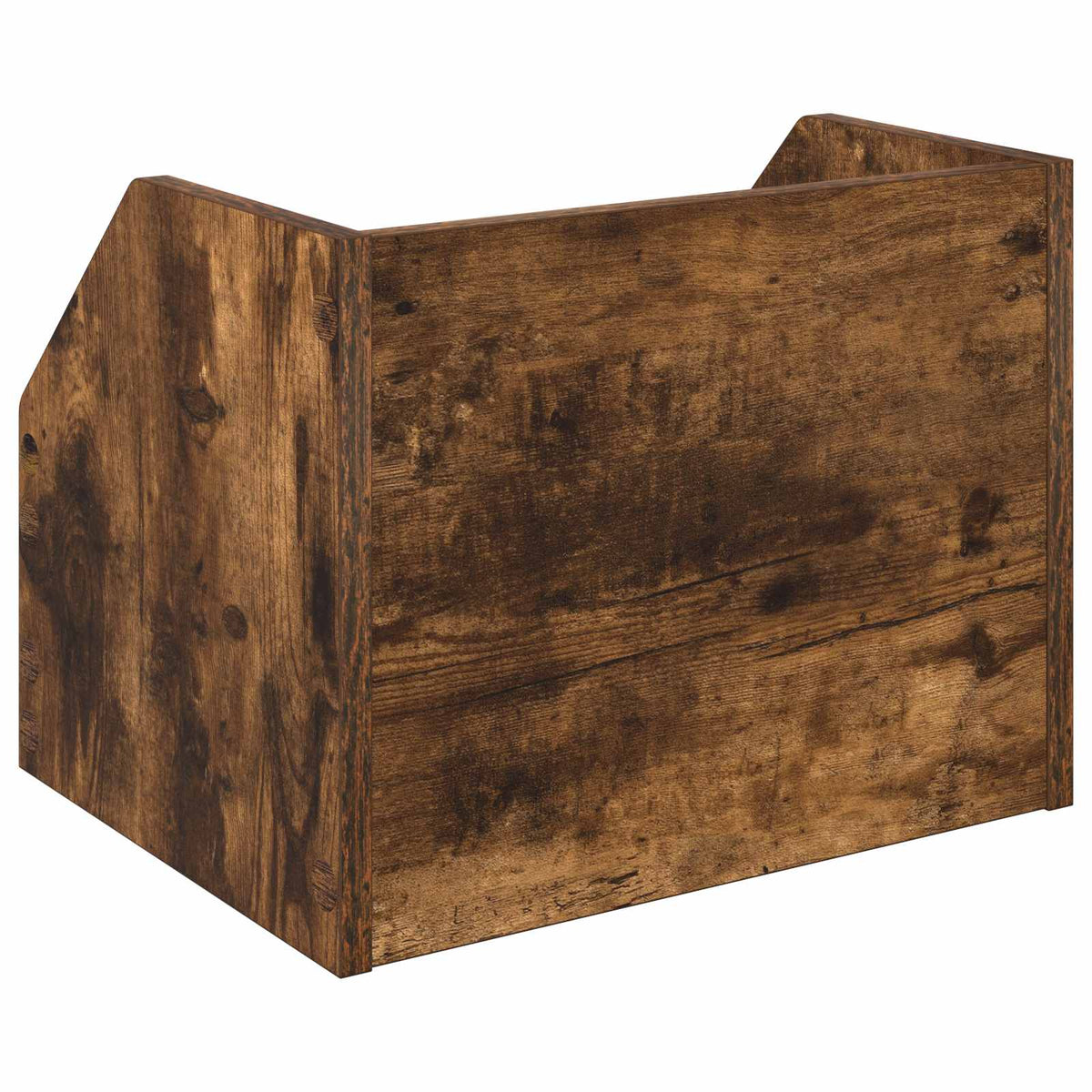 Vinylalbum kasse 2 stk. Røget eg 38 x 30 x 29 cm