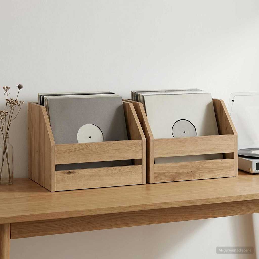 Vinylalbum kasse 2 stk. Artisan-eg 38 x 30 x 29 cm