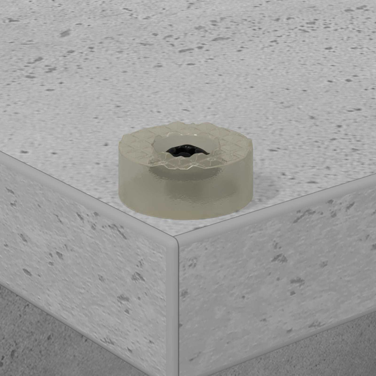 Pladeskab Betongrå 36 x 36 x 95,5 cm Konstrueret træ