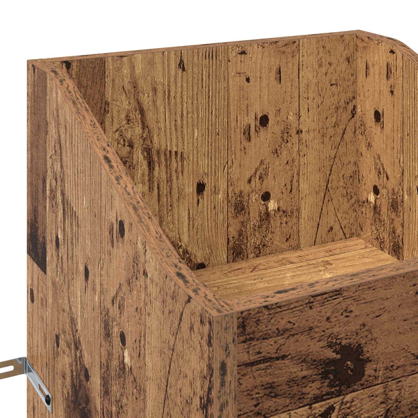 Pladeskab Gammelt træ 36 x 36 x 95,5 cm Konstrueret træ