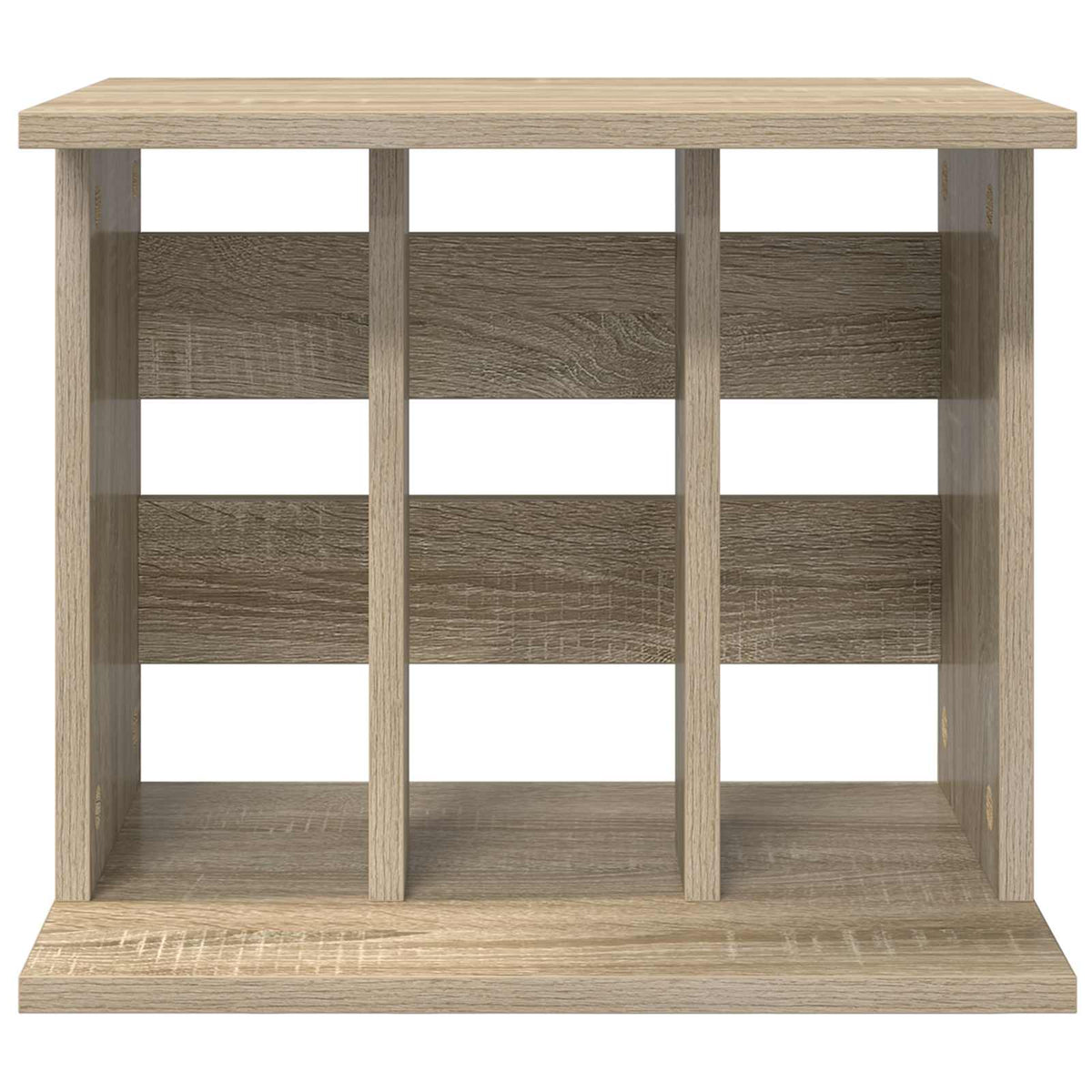 Opbevaring af vinylplader Sonoma-eg 42 x 33 x 36 cm