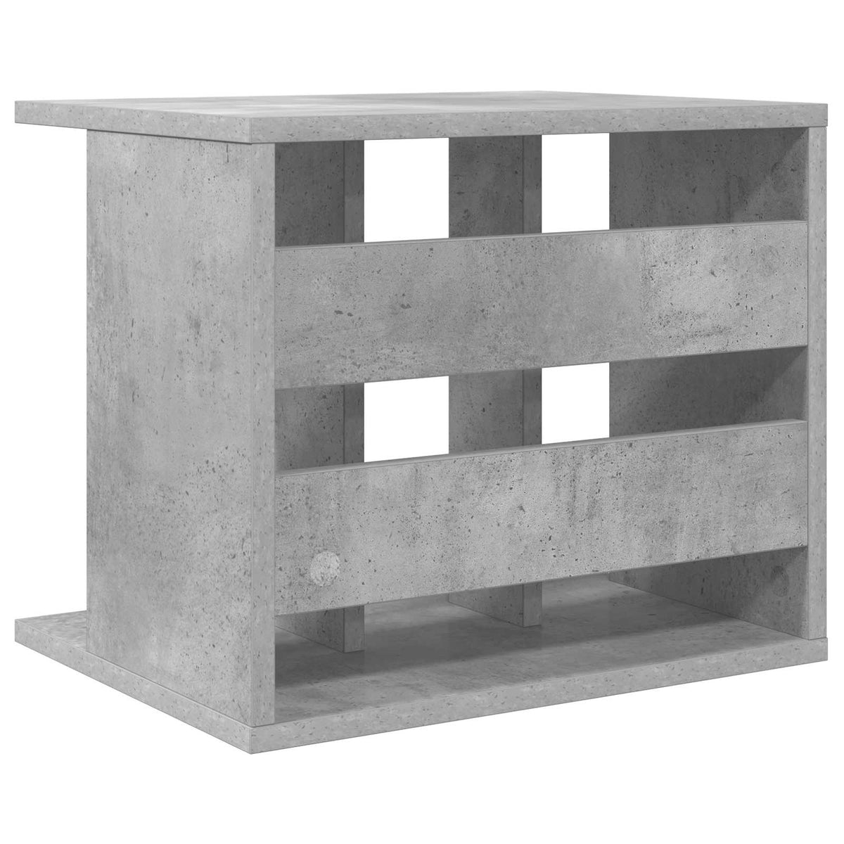 Opbevaring af vinylplader Betongrå 42 x 33 x 36 cm
