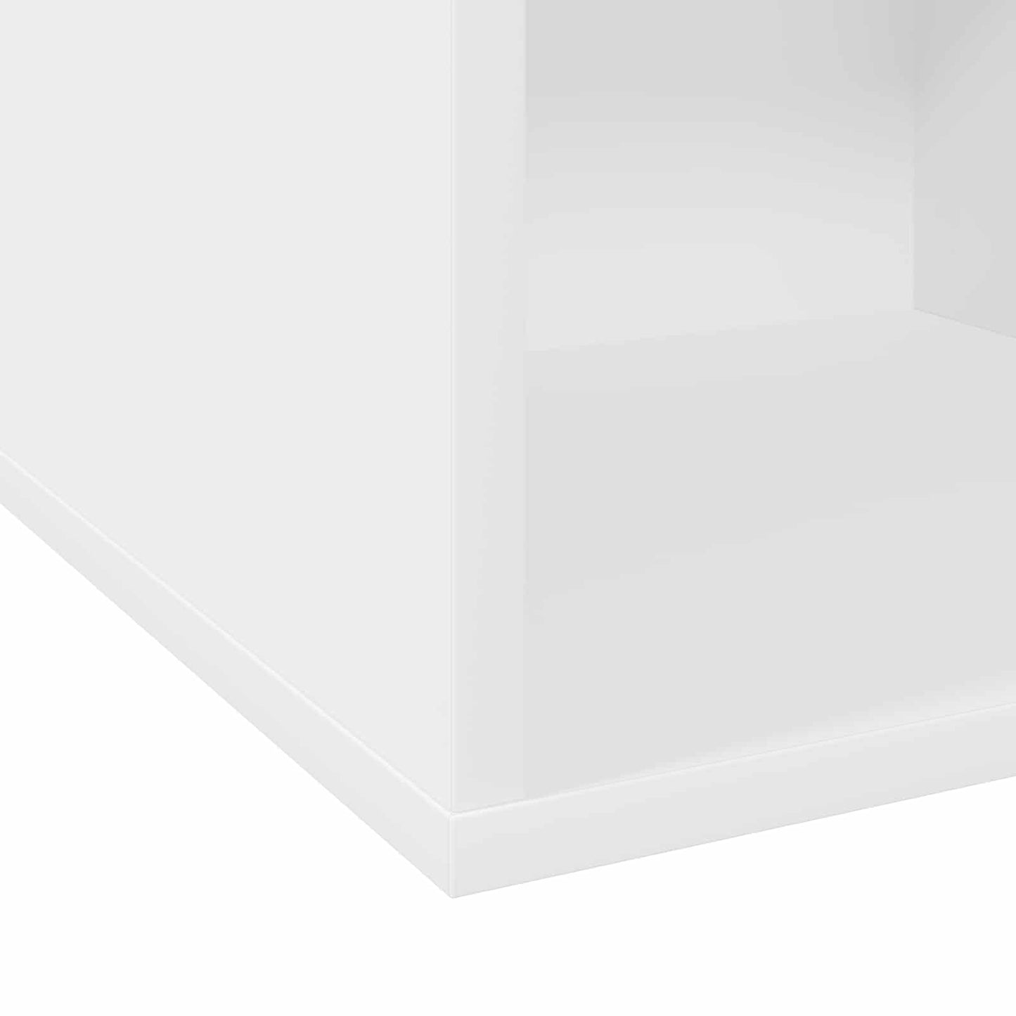 Vinylalbum kasse Hvid 37 x 36,5 x 38 cm Konstrueret træ