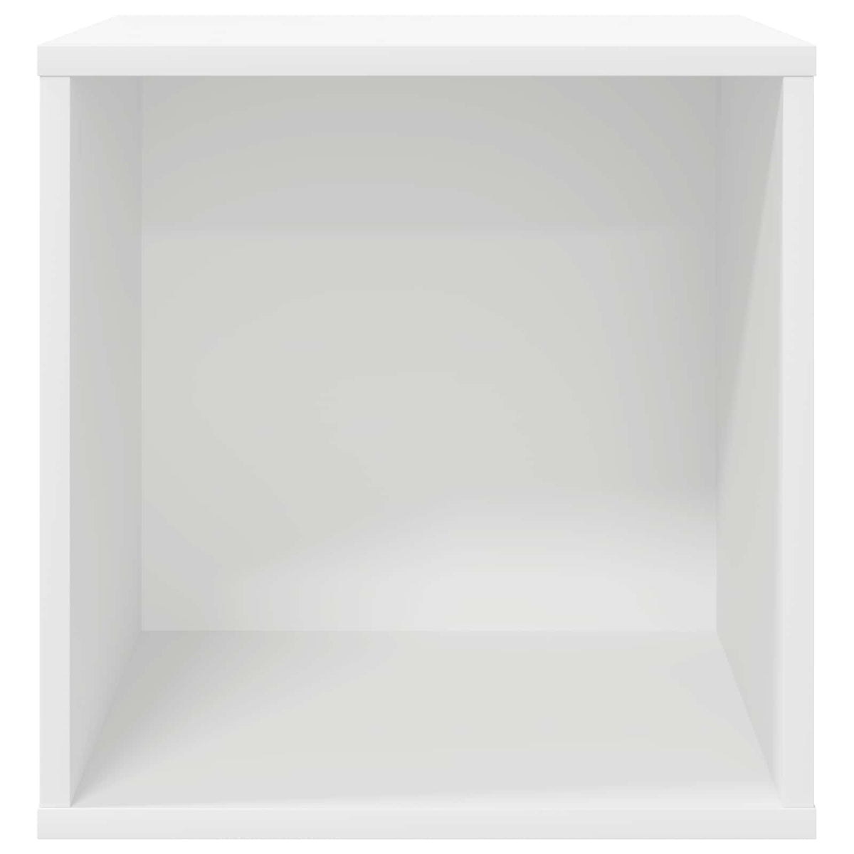Vinylalbum kasse Hvid 37 x 36,5 x 38 cm Konstrueret træ