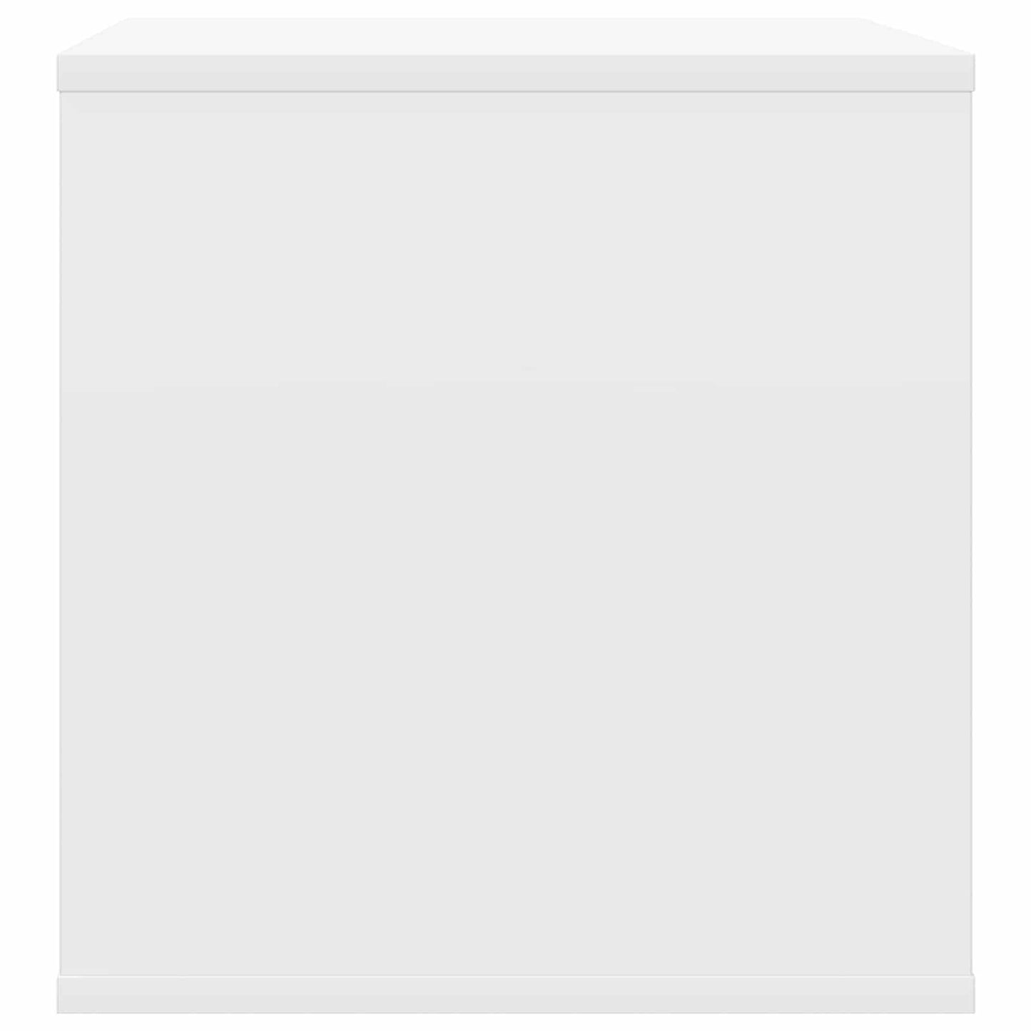 Vinylalbum kasse Hvid 37 x 36,5 x 38 cm Konstrueret træ