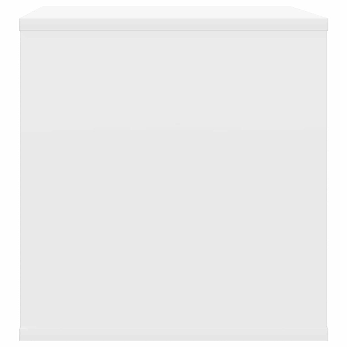 Vinylalbum kasse 2 stk. Hvid 37 x 36,5 x 38 cm Konstrueret træ