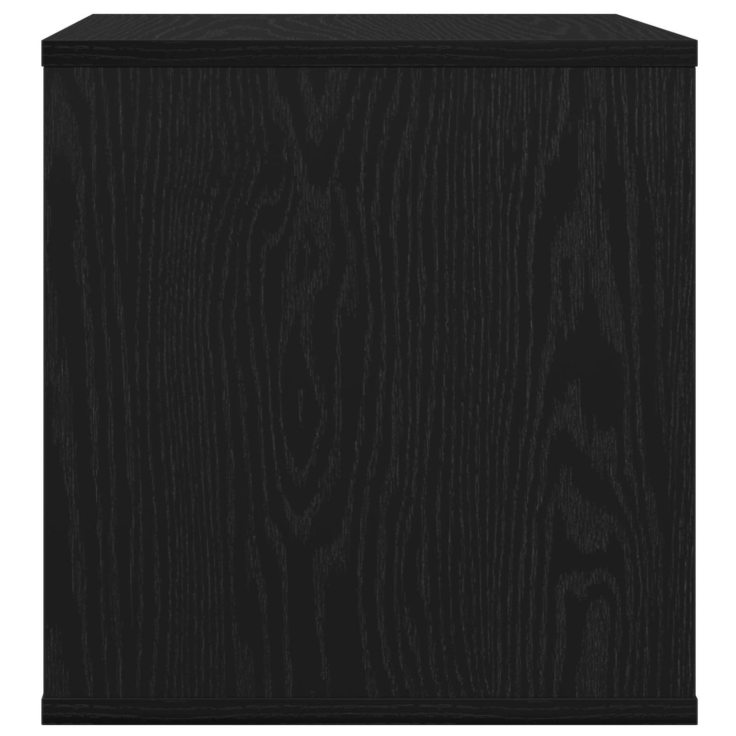 Vinylalbum kasse Sort eg 37 x 36,5 x 38 cm Konstrueret træ