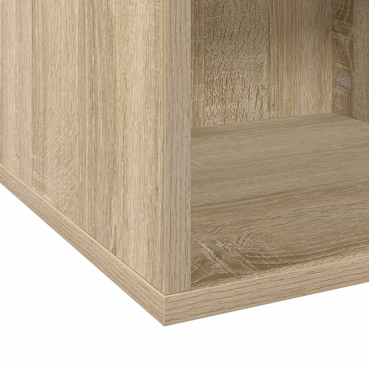 Vinylalbum kasse Sonoma-eg 37 x 36,5 x 38 cm Konstrueret træ