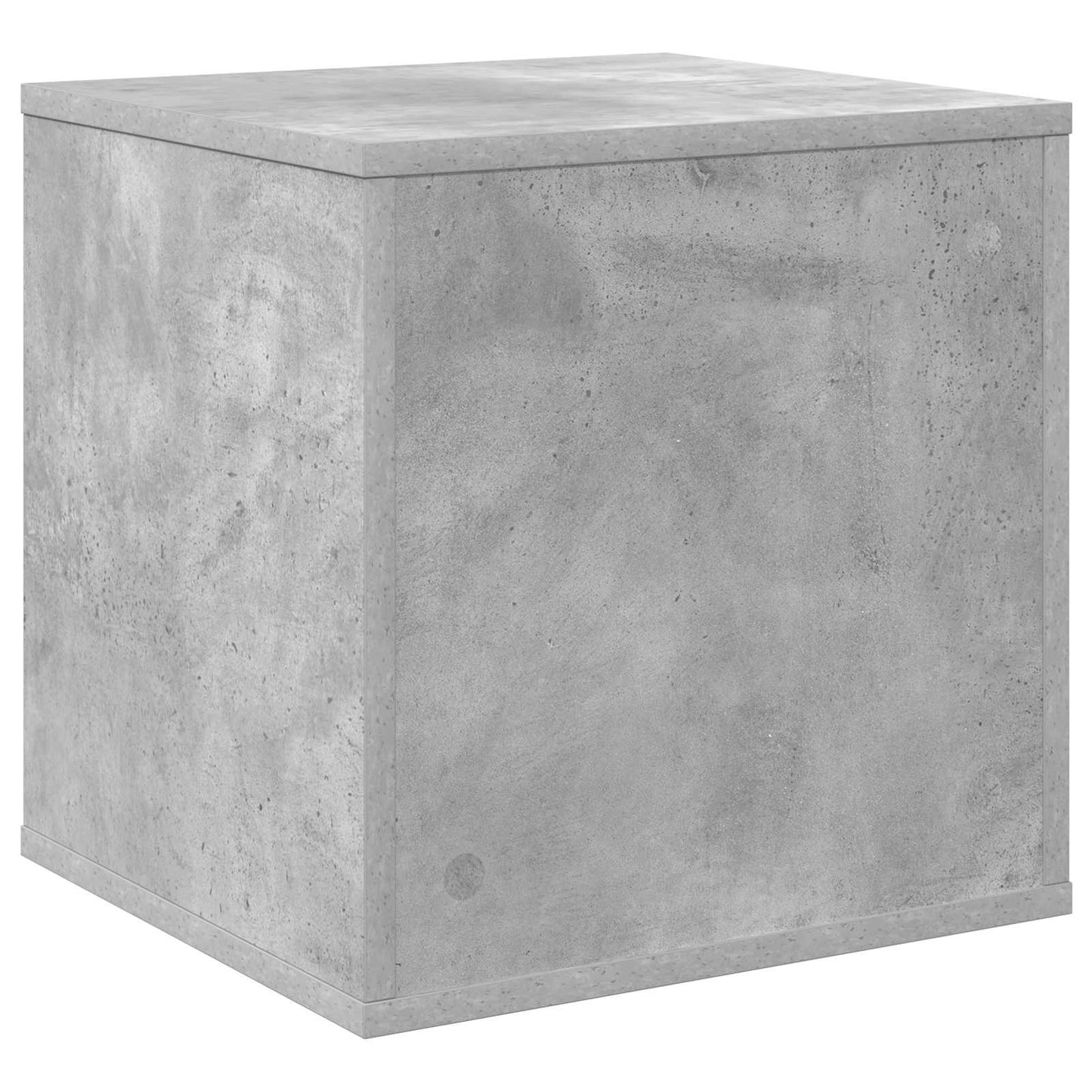 Vinylalbum kasse Betongrå 37 x 36,5 x 38 cm Konstrueret træ