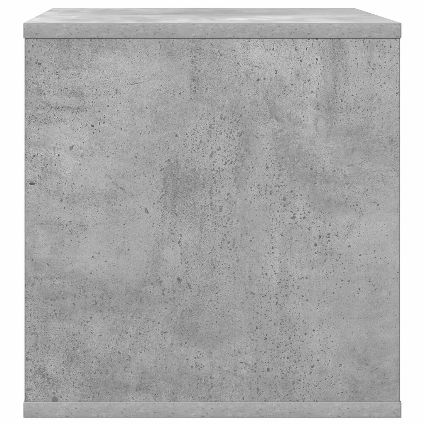 Vinylalbum kasse Betongrå 37 x 36,5 x 38 cm Konstrueret træ