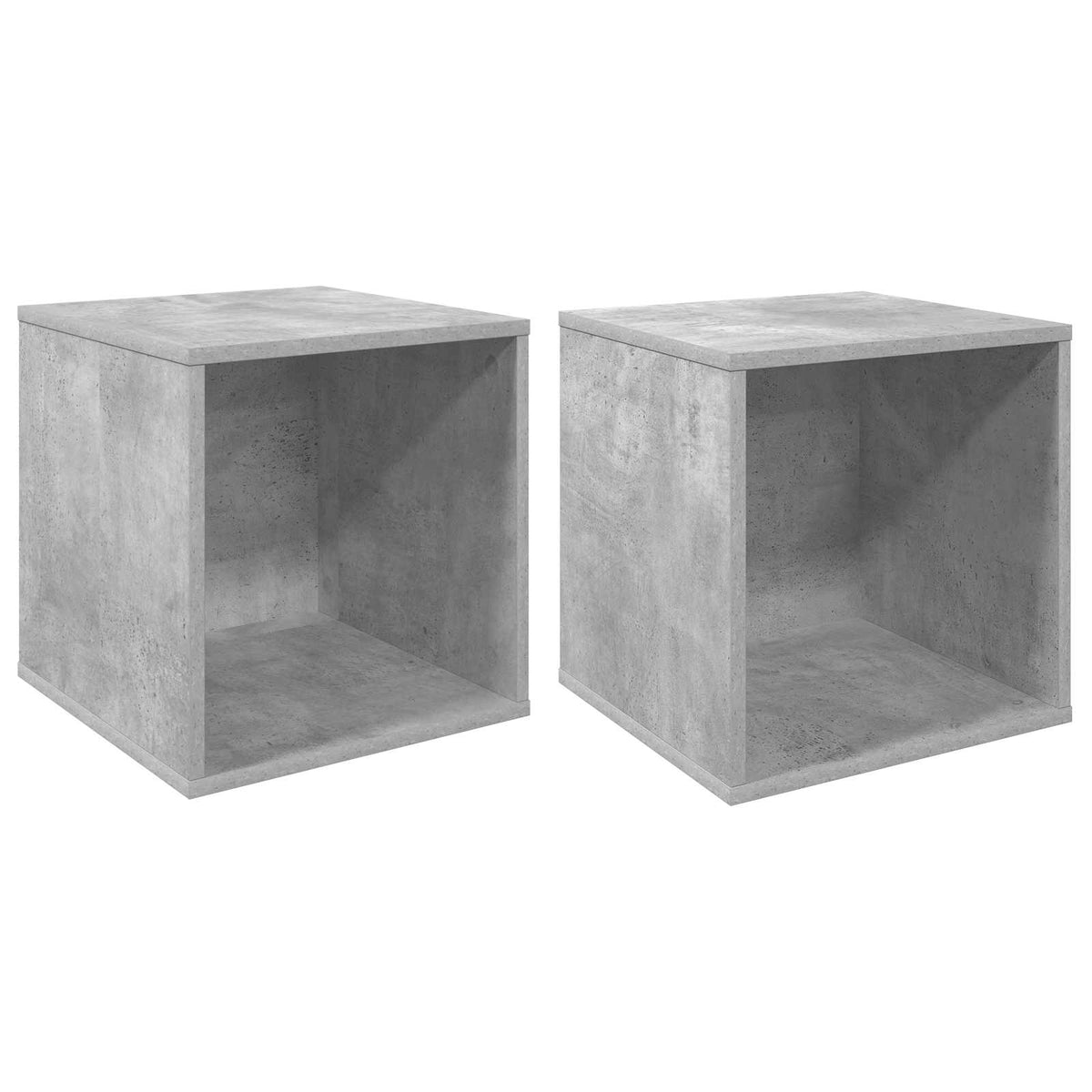 Vinylalbum kasse 2 stk. Betongrå 37 x 36,5 x 38 cm