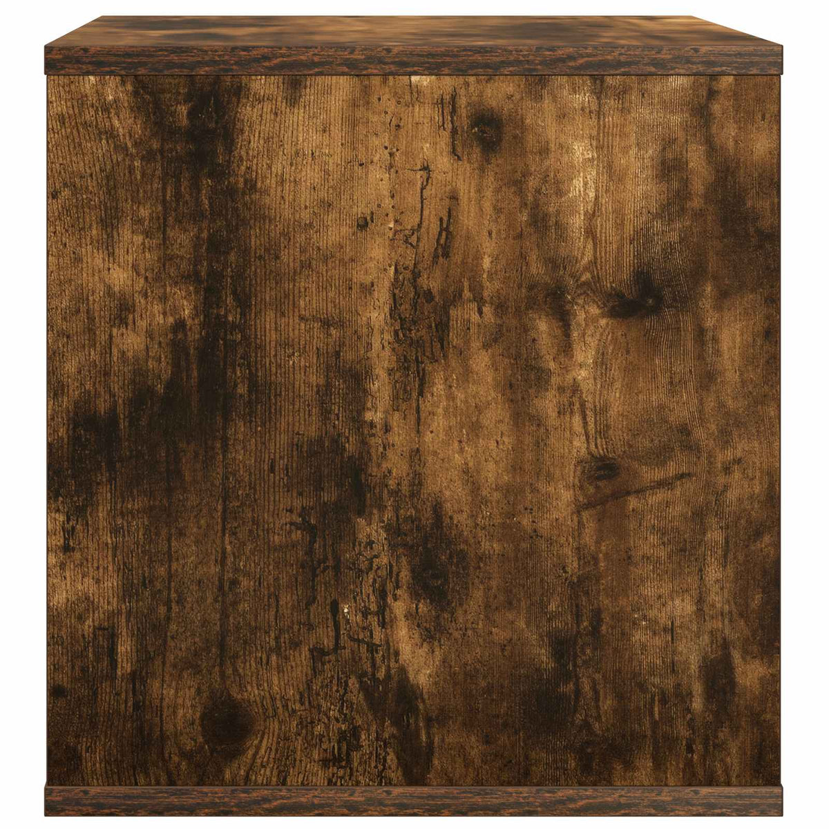 Vinylalbum kasse Røget eg 37 x 36,5 x 38 cm Konstrueret træ