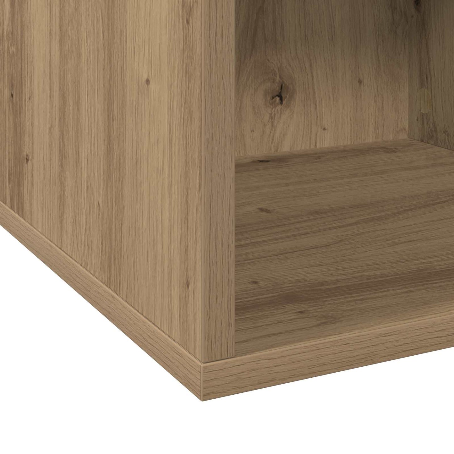 Vinylalbum kasse Artisan-eg 37 x 36,5 x 38 cm Konstrueret træ