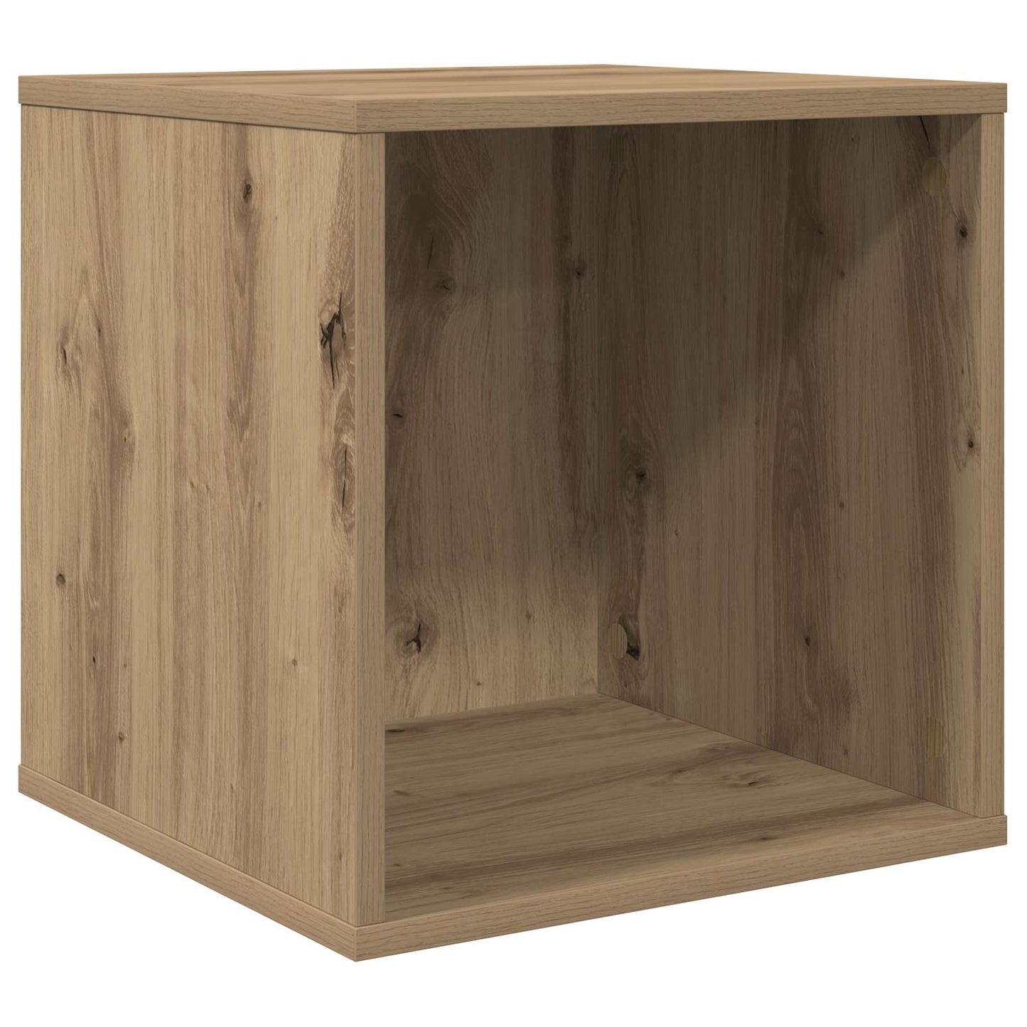 Vinylalbum kasse Artisan-eg 37 x 36,5 x 38 cm Konstrueret træ