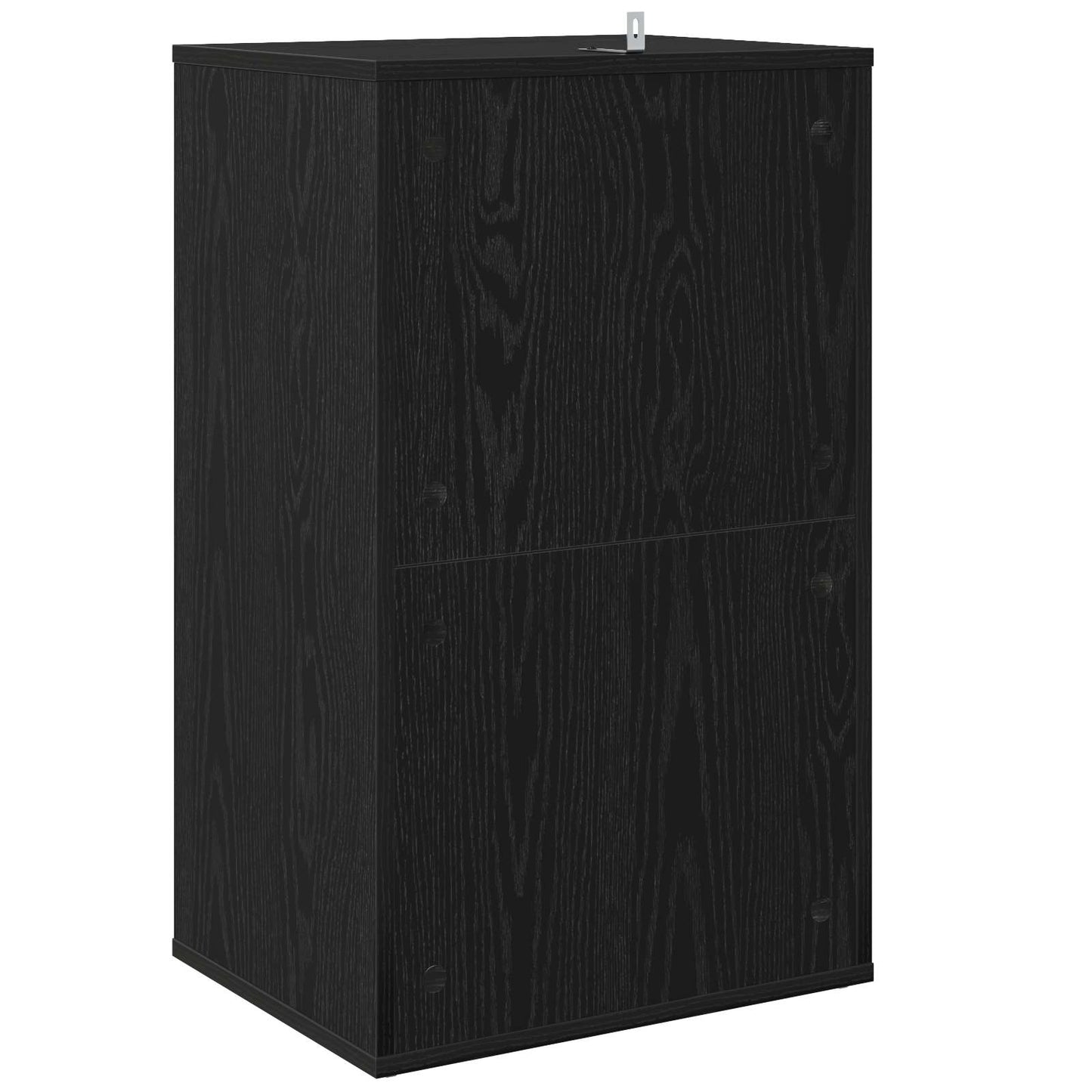 Pladeskab Sort eg 44,5 x 36,5 x 74,5 cm Konstrueret træ
