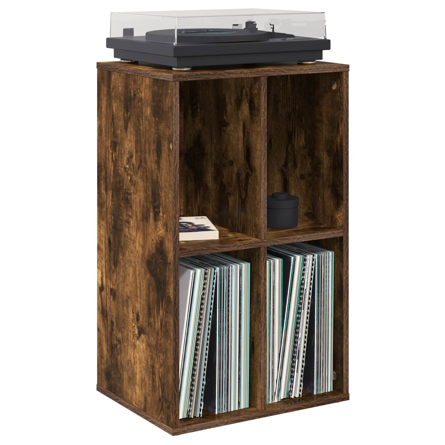 Pladeskab Røget eg 44,5 x 36,5 x 74,5 cm Konstrueret træ