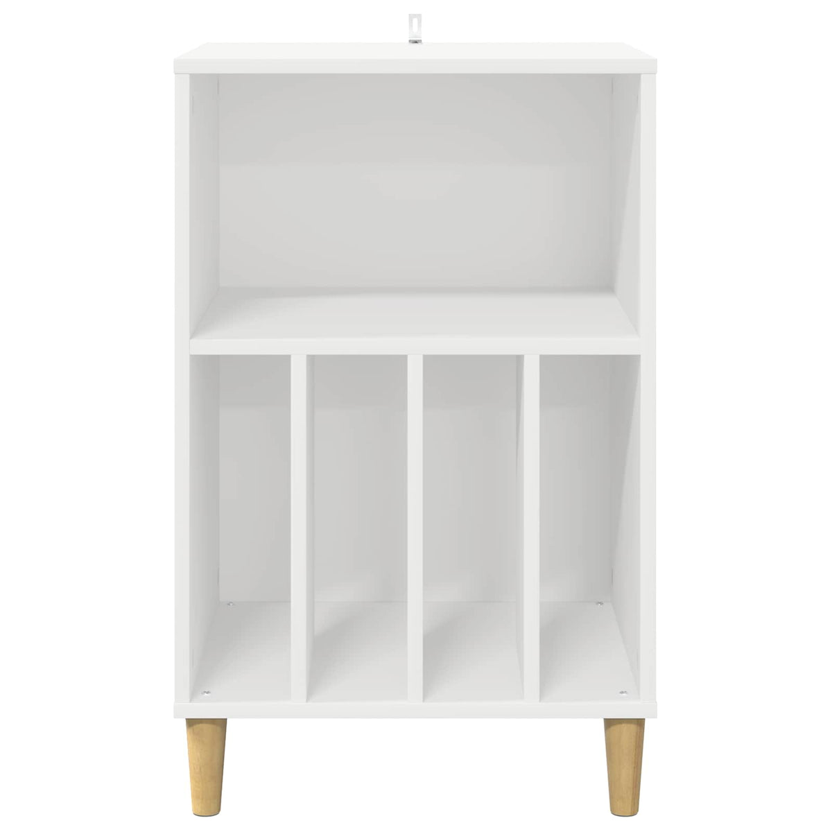 Pladespiller Stativ Hvid 47 x 39,5 x 74,5 cm Konstrueret træ
