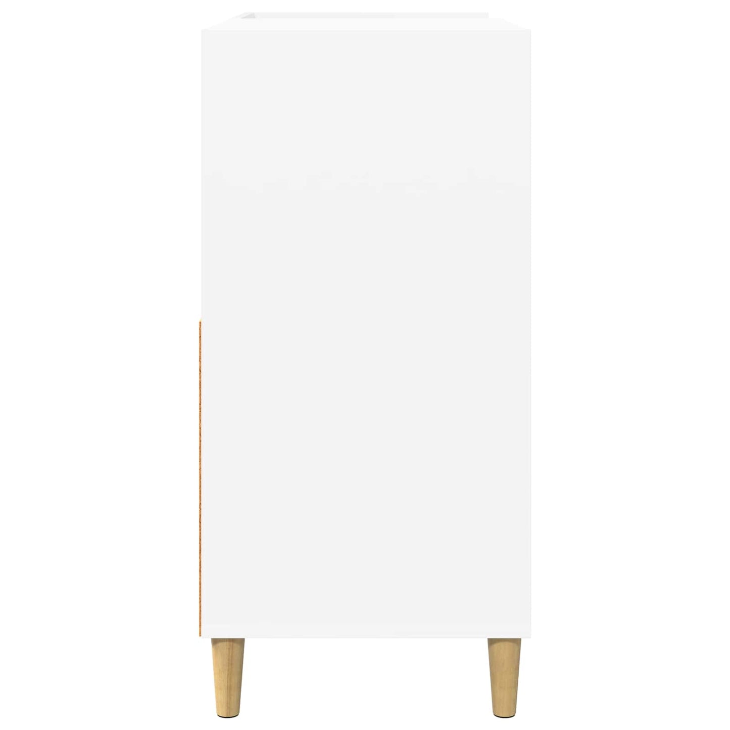 Pladespillerstand Hvid 82 x 39,5 x 82,5 cm Konstrueret træ