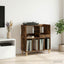 Pladespillerstand Røget eg 82 x 39,5 x 82,5 cm Konstrueret træ