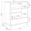 Pladespillerstand Sort eg 71 x 39,5 x 83 cm Konstrueret træ