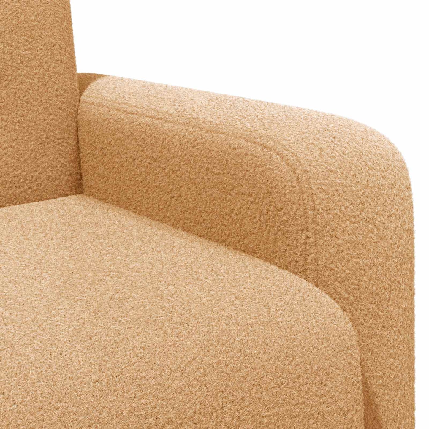 Lænestol Beige Bouclé