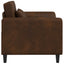 Lænestol Brun Faux Suede Læder