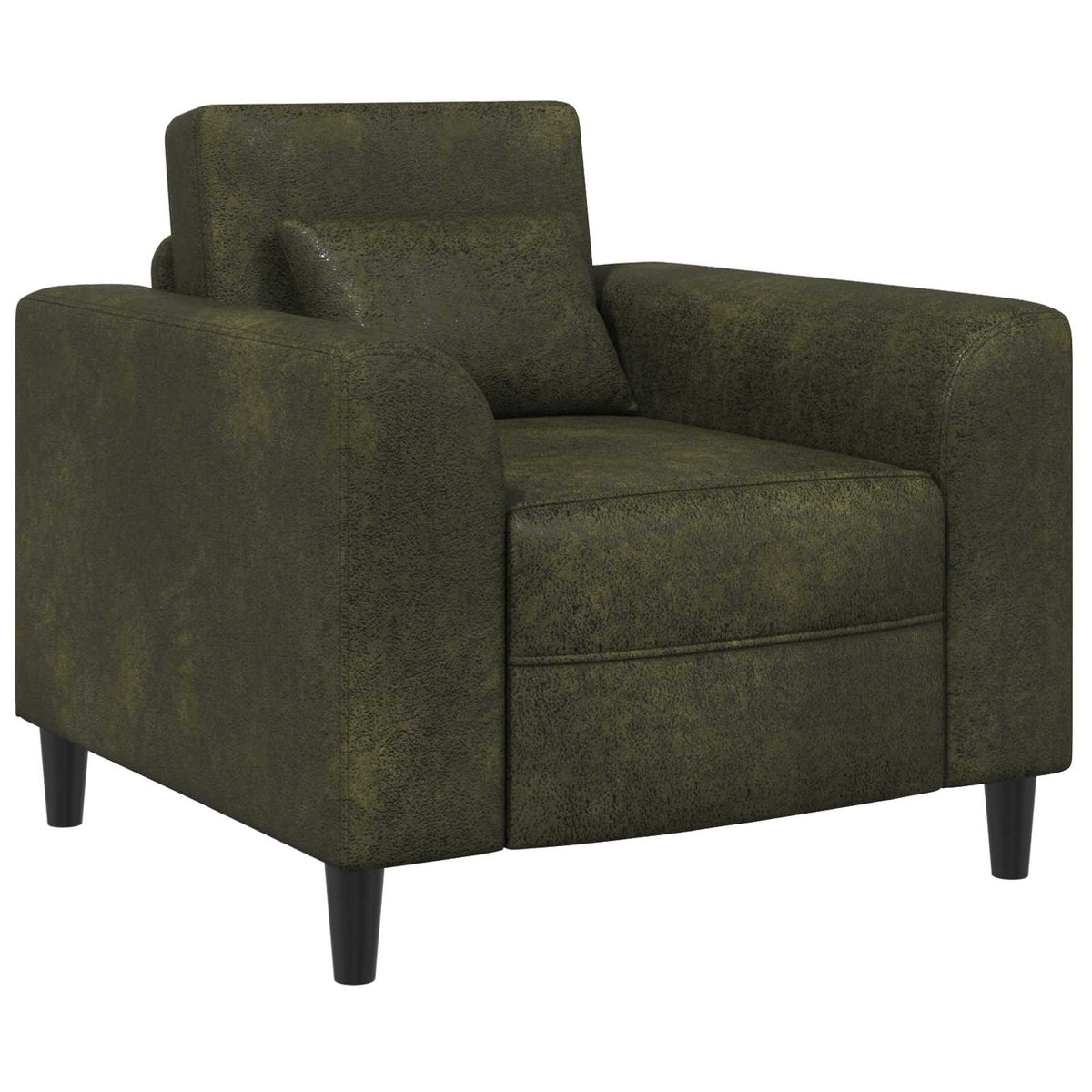 Lænestol Army Grøn Faux Suede Læder