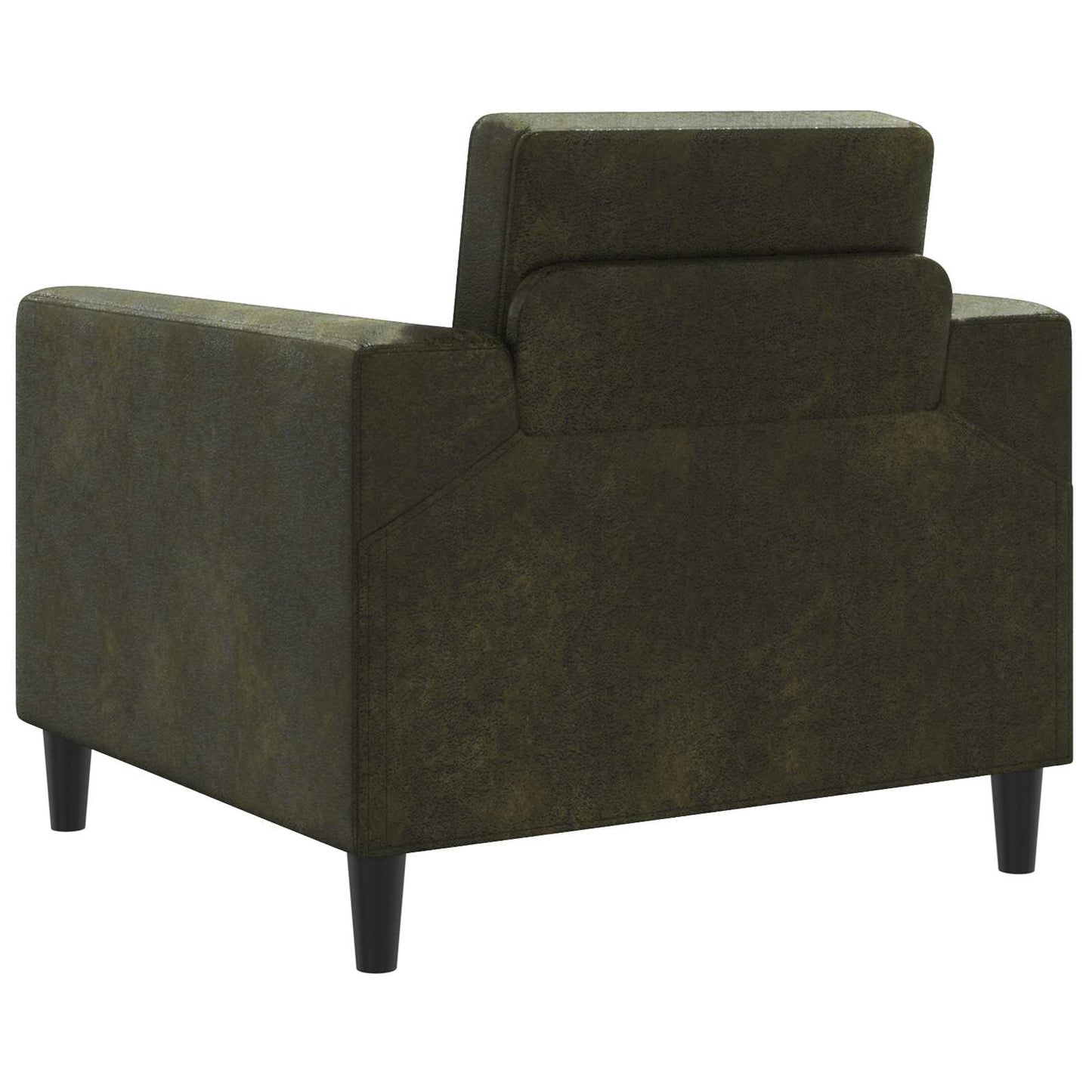 Lænestol Army Grøn Faux Suede Læder
