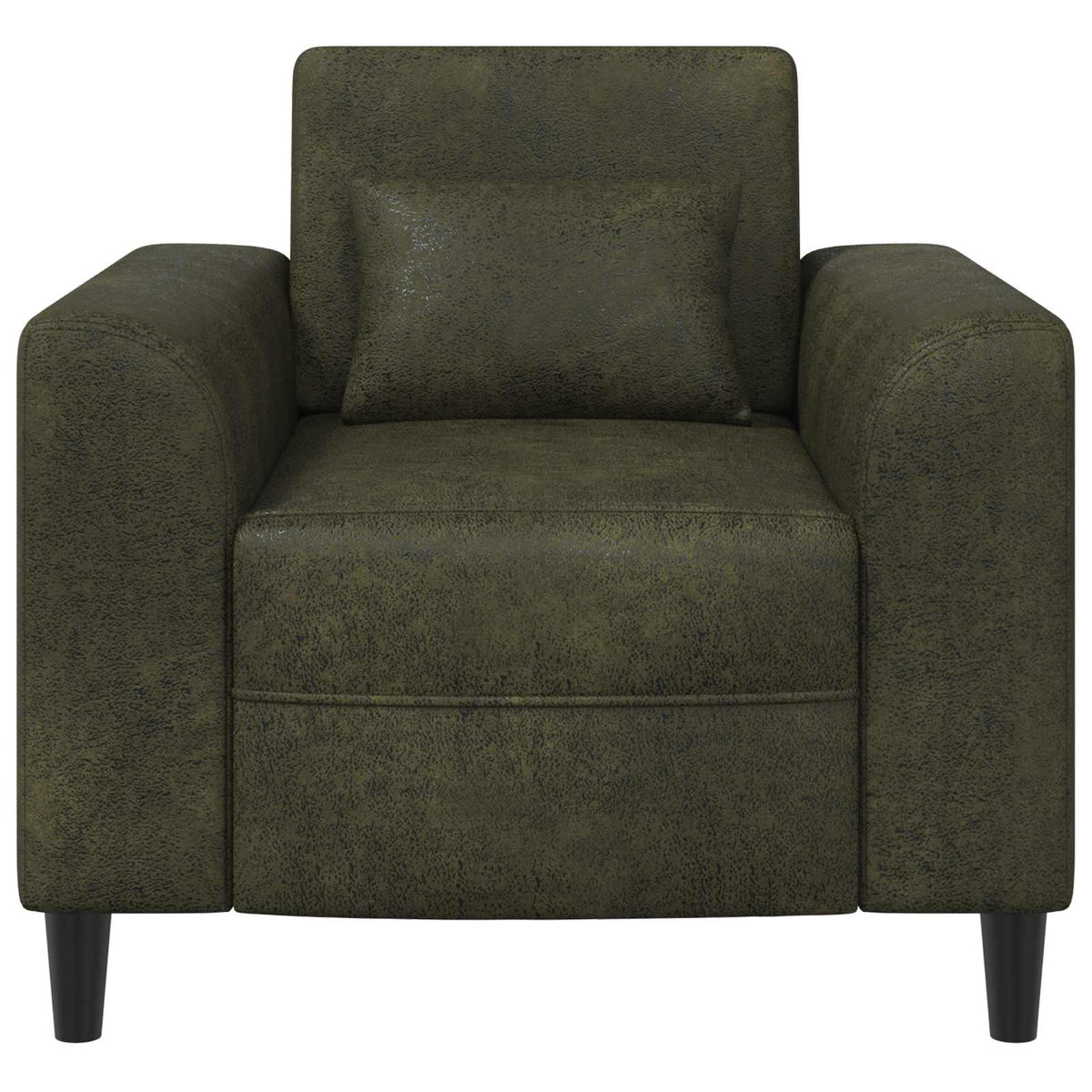 Lænestol Army Grøn Faux Suede Læder