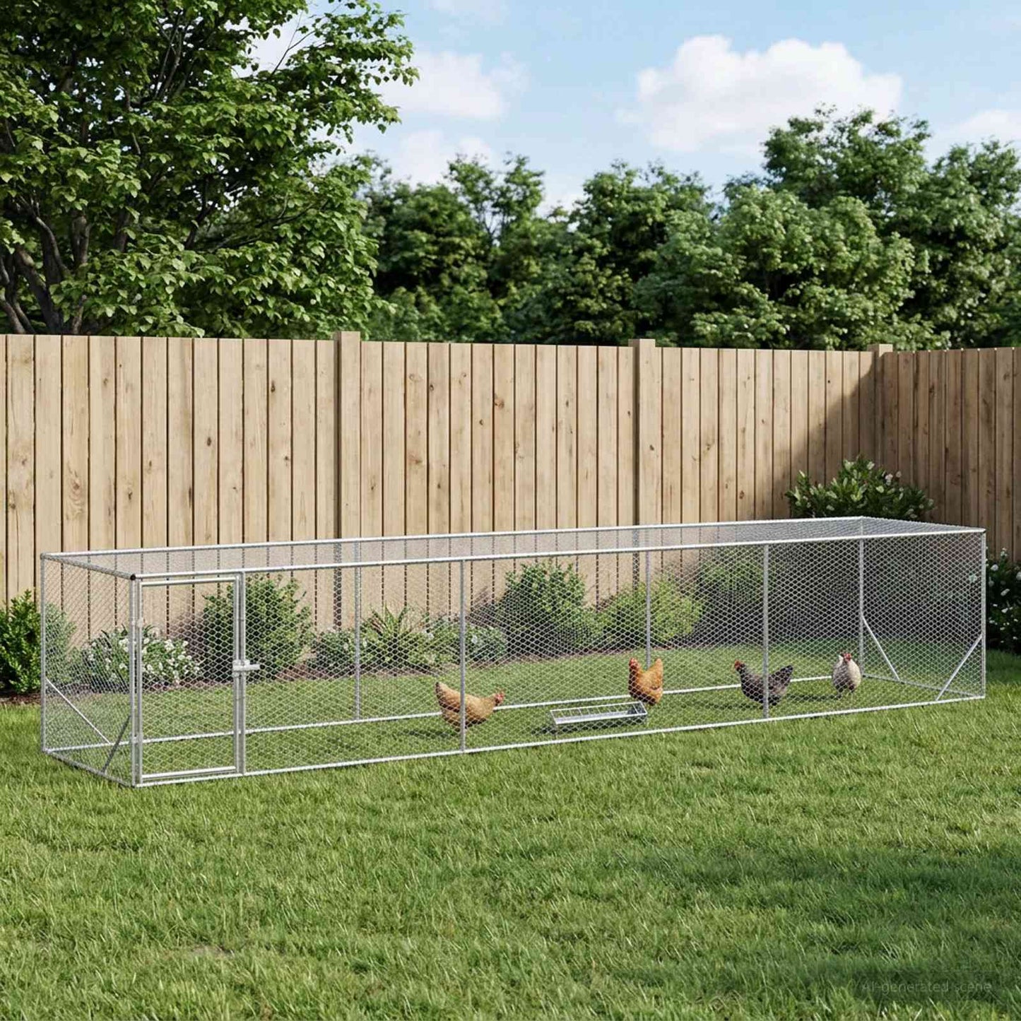 Hønsegård Sølv 500 x 100 x 100 cm Galvaniseret stål