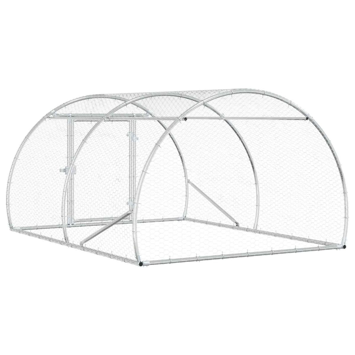 Kyllingehus Sølv 200 x 150 x 100 cm Galvaniseret stål