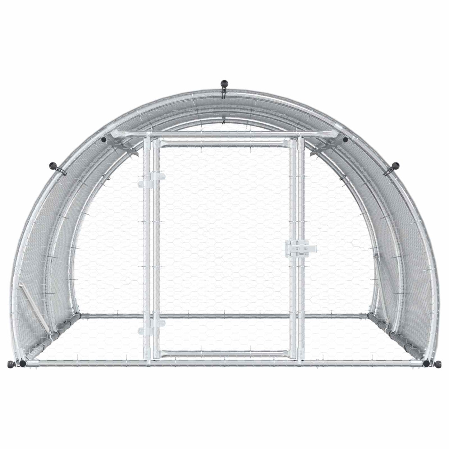 Kyllingehus Sølv 200 x 150 x 100 cm Galvaniseret stål