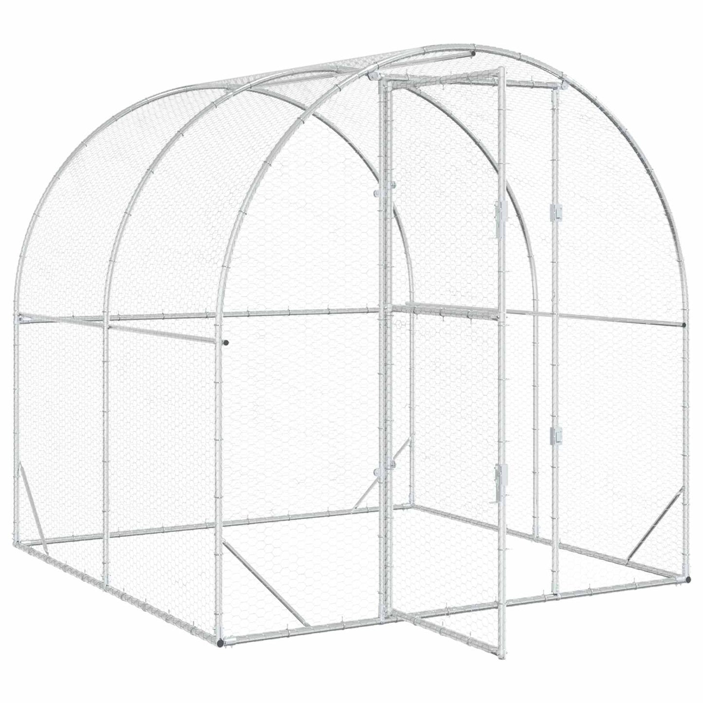 Kyllingehus Sølv 200 x 200 x 200 cm Galvaniseret stål