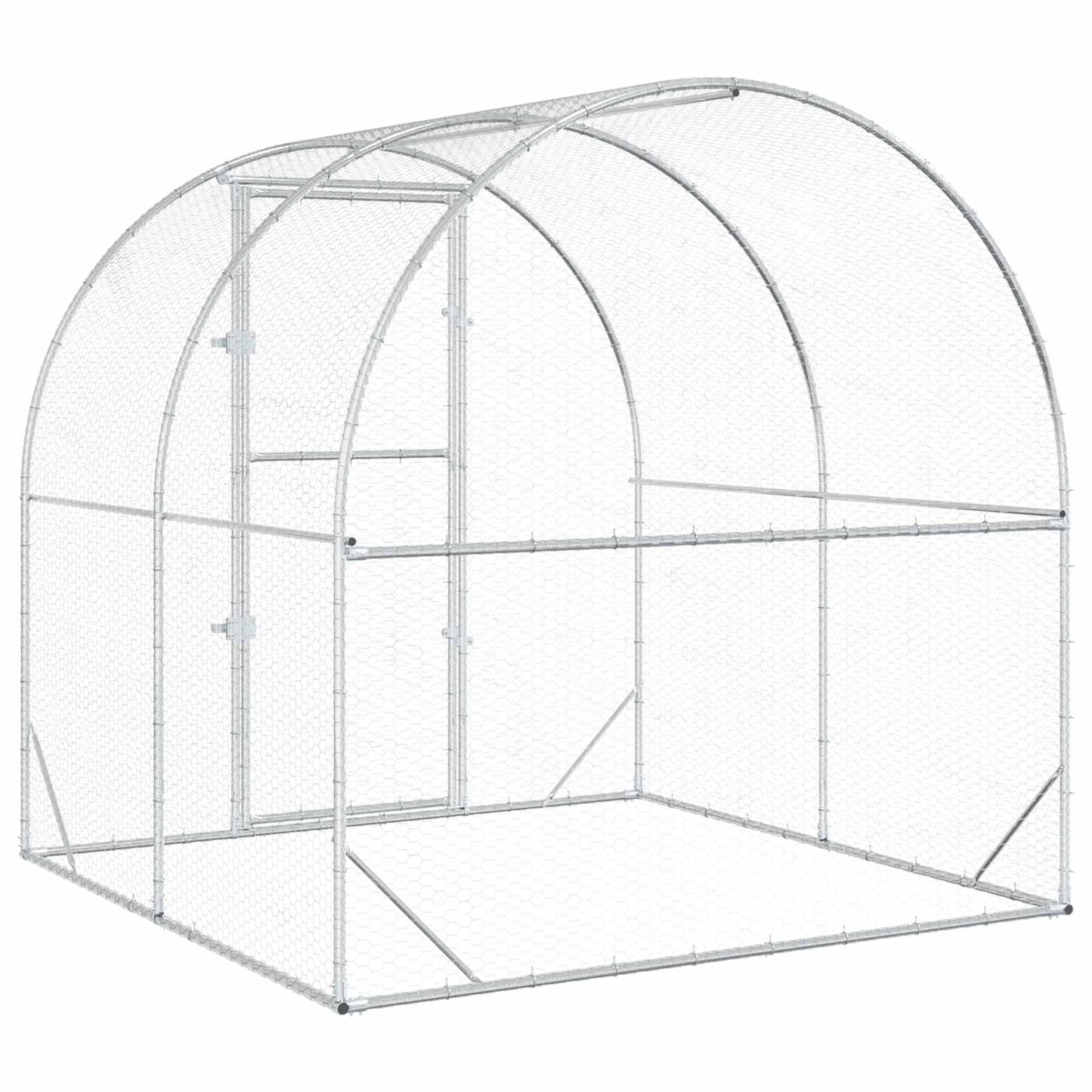 Kyllingehus Sølv 200 x 200 x 200 cm Galvaniseret stål