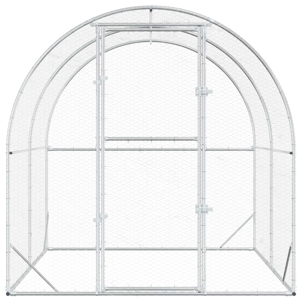 Kyllingehus Sølv 200 x 200 x 200 cm Galvaniseret stål