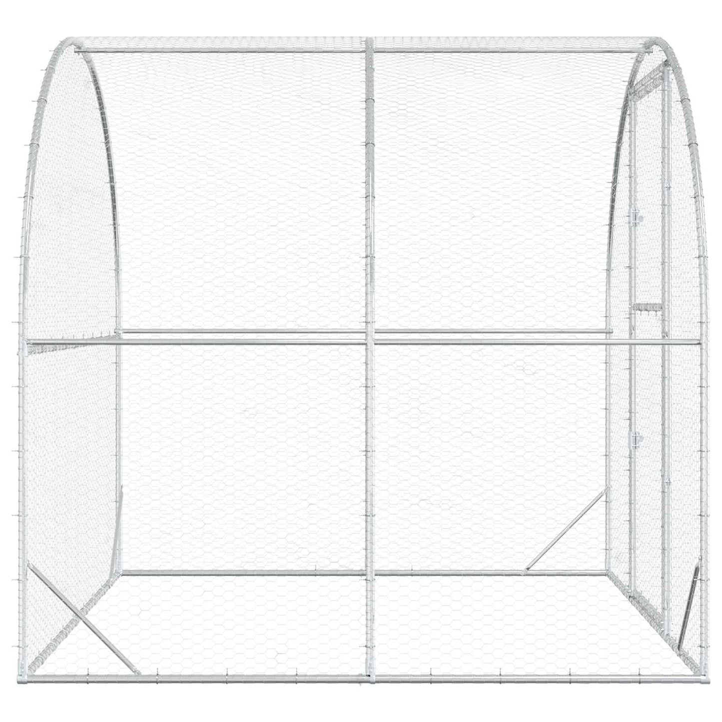 Kyllingehus Sølv 200 x 200 x 200 cm Galvaniseret stål