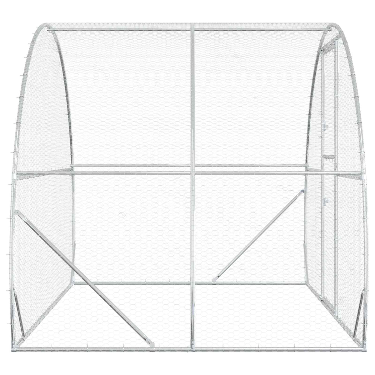 Kyllingehus Sølv 200 x 300 x 200 cm Galvaniseret stål