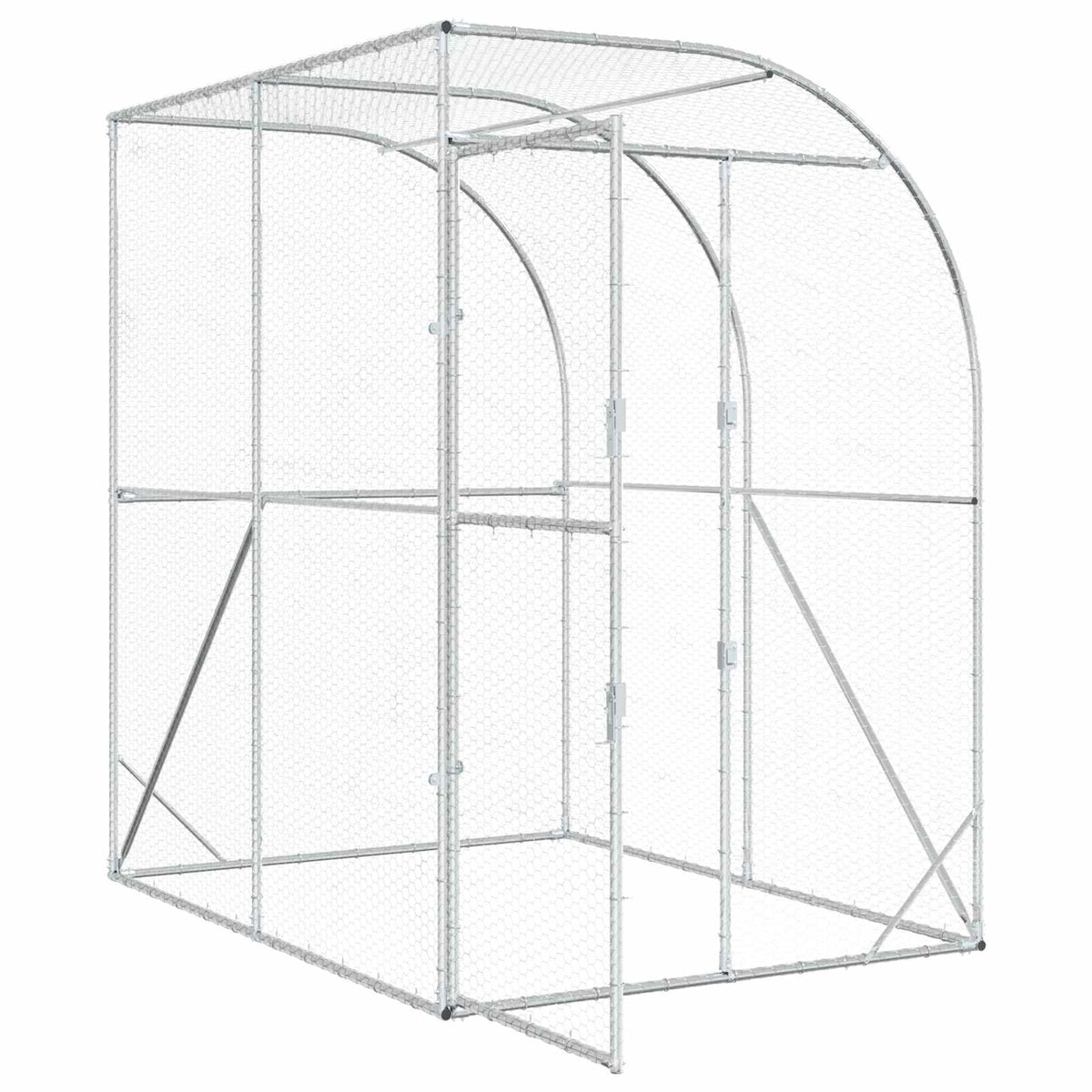 Kyllingehus Sølv 200 x 200 x 215 cm Galvaniseret stål