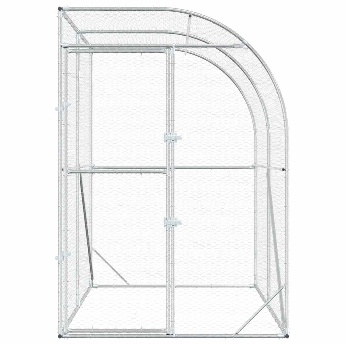 Kyllingehus Sølv 200 x 200 x 215 cm Galvaniseret stål