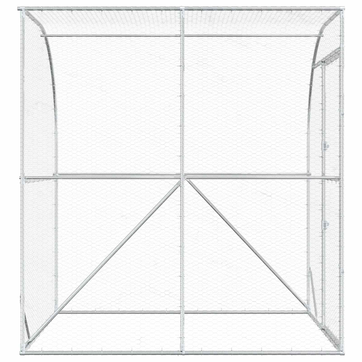 Kyllingehus Sølv 200 x 200 x 215 cm Galvaniseret stål