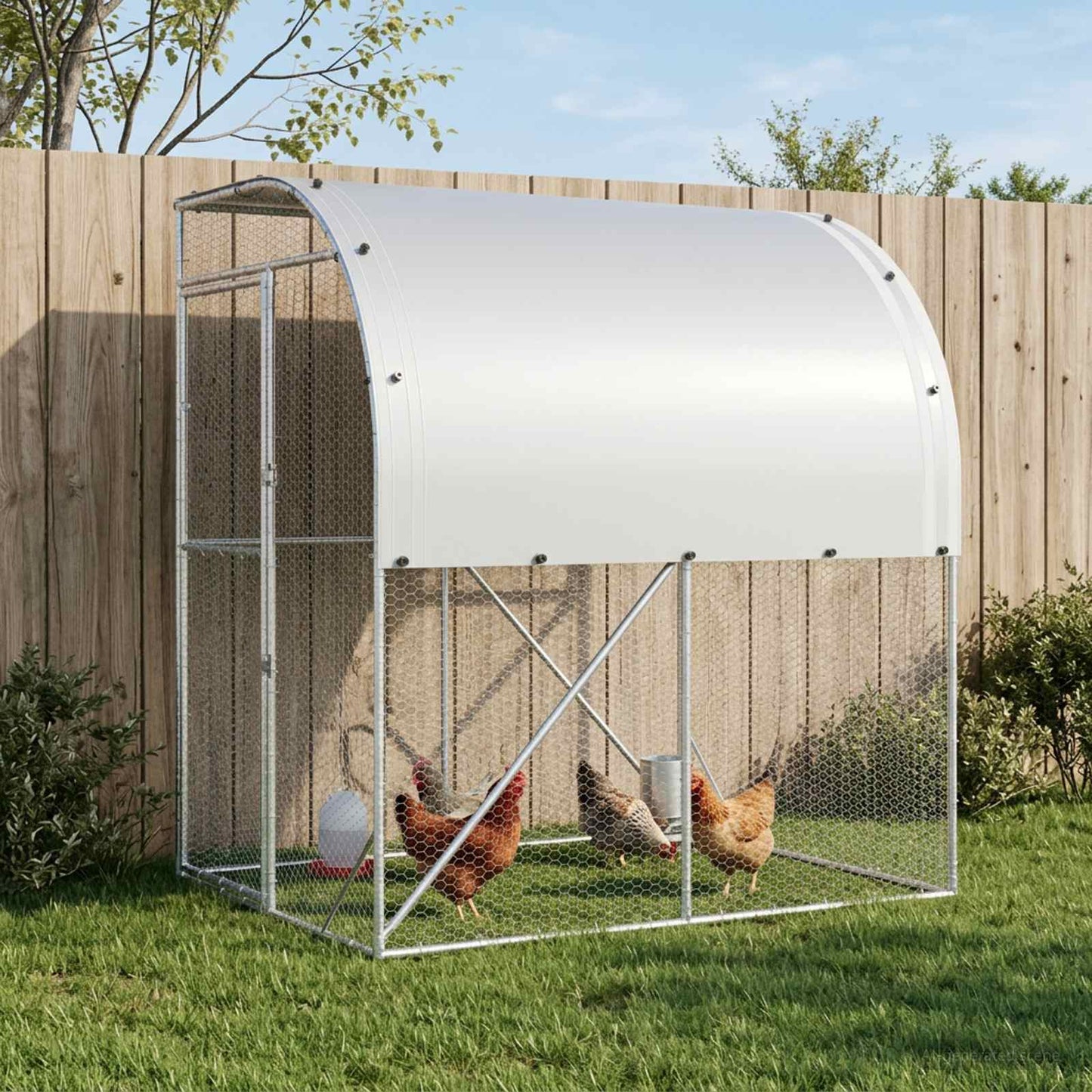 Kyllingehus Sølv 200 x 200 x 215 cm Galvaniseret stål