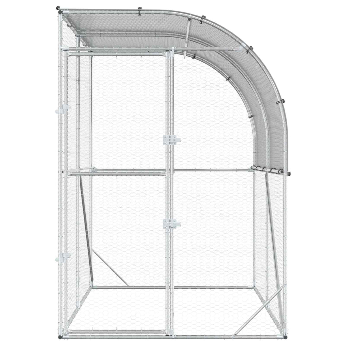 Kyllingehus Sølv 200 x 200 x 215 cm Galvaniseret stål
