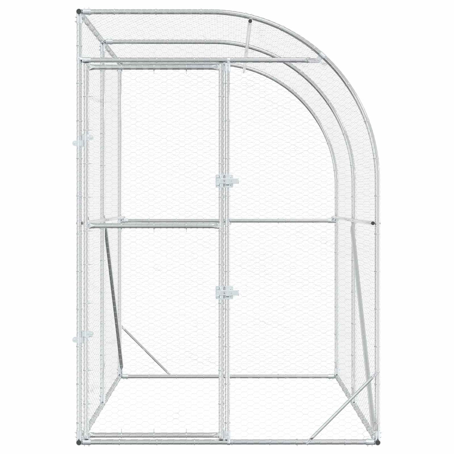 Kyllingehus Sølv 200 x 200 x 215 cm Galvaniseret stål