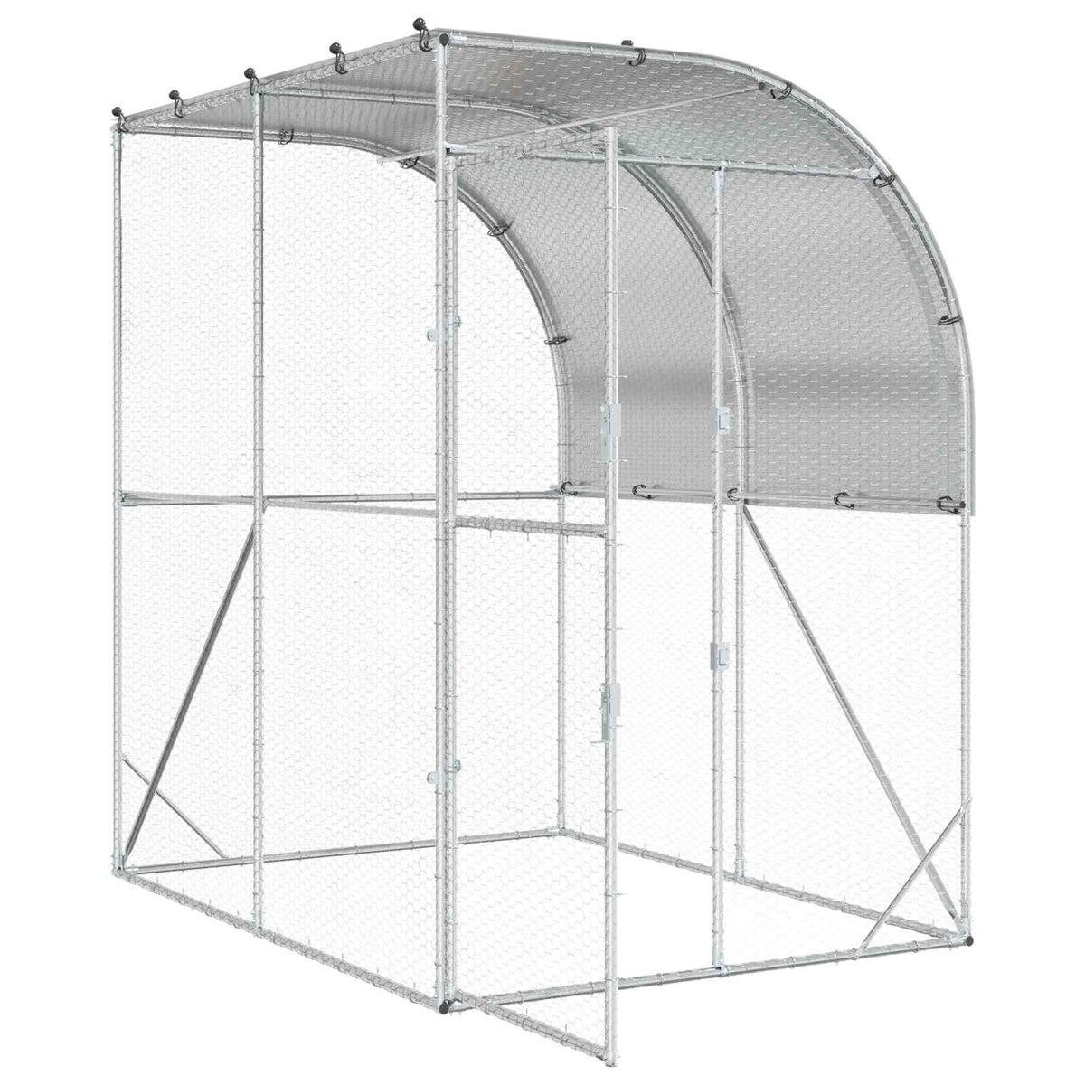 Kyllingehus Sølv 200 x 200 x 215 cm Galvaniseret stål