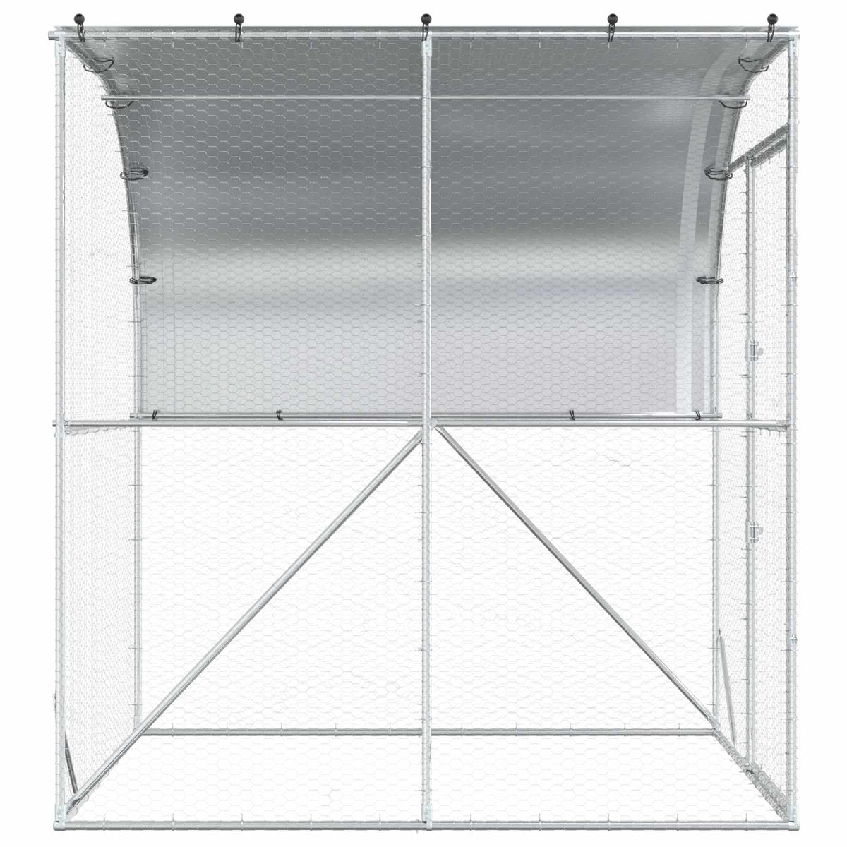 Kyllingehus Sølv 200 x 200 x 215 cm Galvaniseret stål