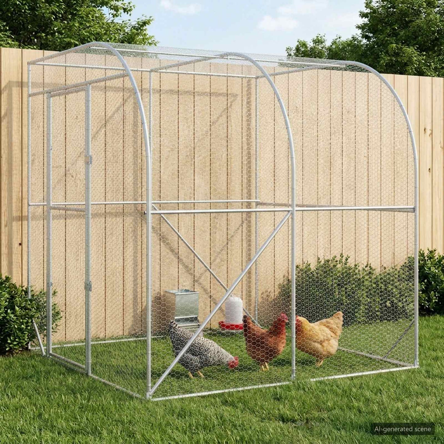 Kyllingehus Sølv 200 x 200 x 215 cm Galvaniseret stål