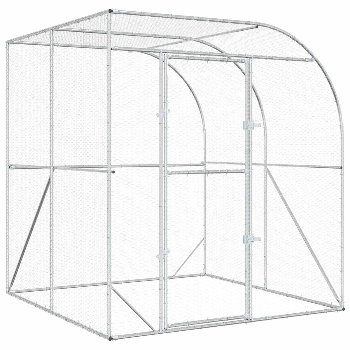 Kyllingehus Sølv 200 x 200 x 215 cm Galvaniseret stål