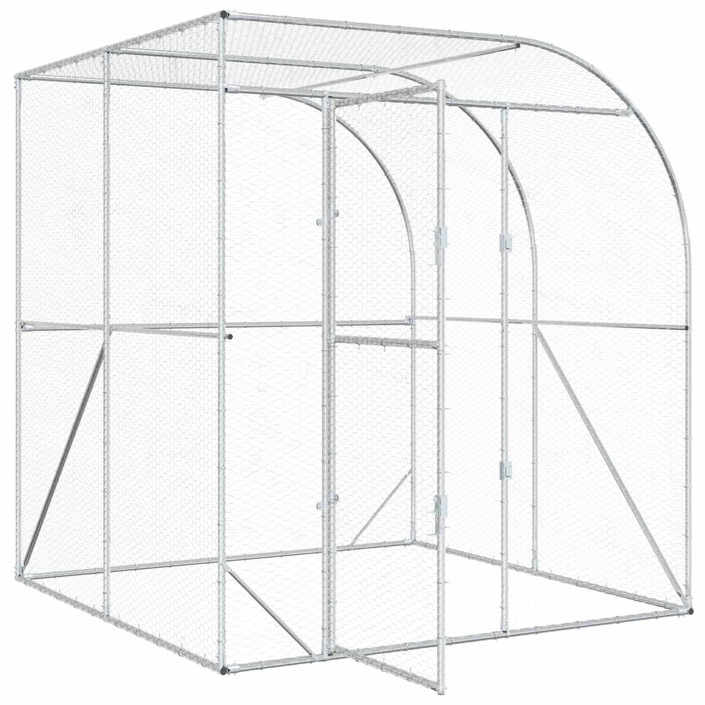 Kyllingehus Sølv 200 x 200 x 215 cm Galvaniseret stål